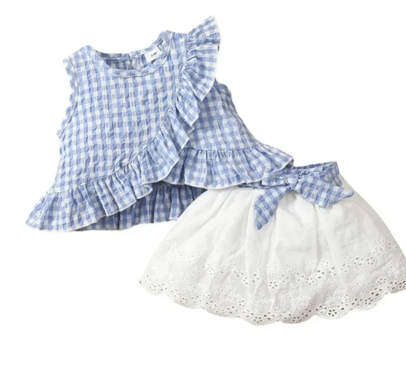Mini Fashion™ - Top & Shorts-sæt til piger Hot