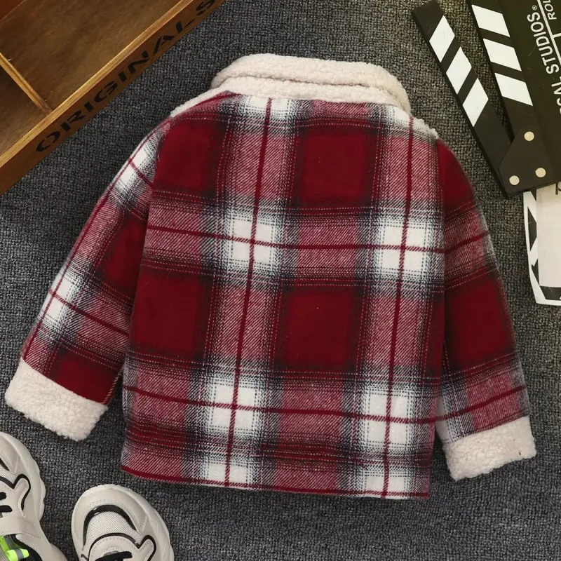 Mini Fashion™ - Varm & Stilfuld - Børnejakke med tern Outlet