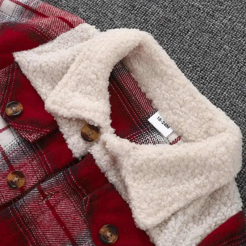 Mini Fashion™ - Varm & Stilfuld - Børnejakke med tern Outlet