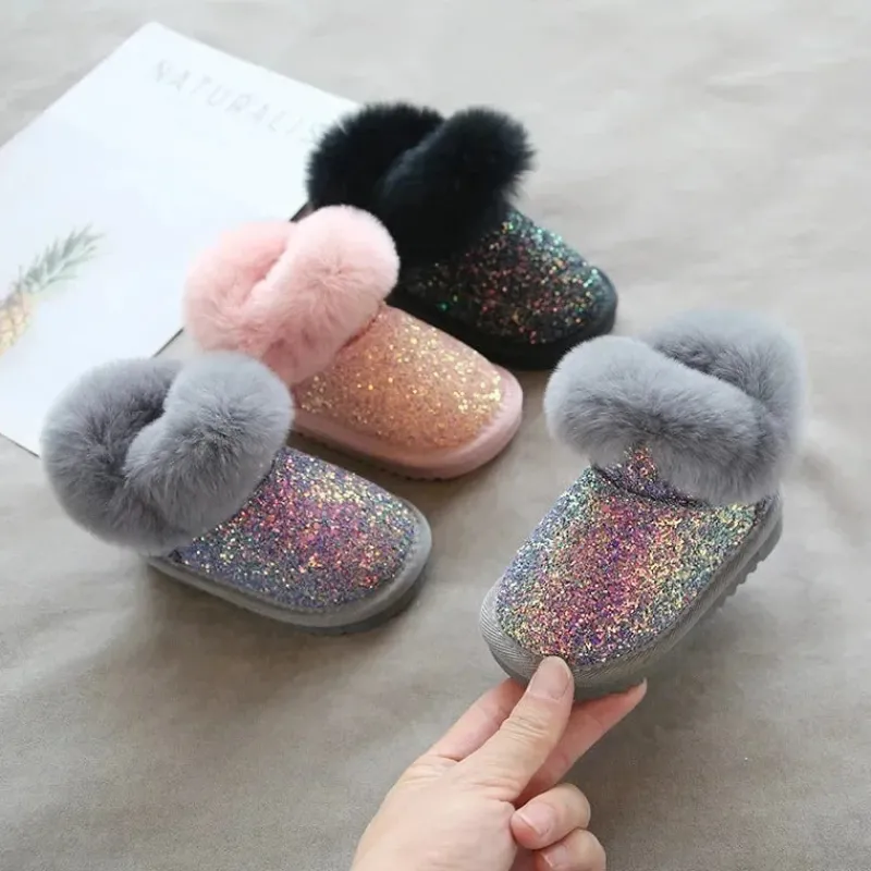 Mini Fashion™ - Varme og Stilfulde - Glimmer Vinterstøvler til børn Hot
