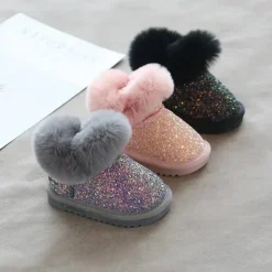 Mini Fashion™ - Varme og Stilfulde - Glimmer Vinterstøvler til børn Hot