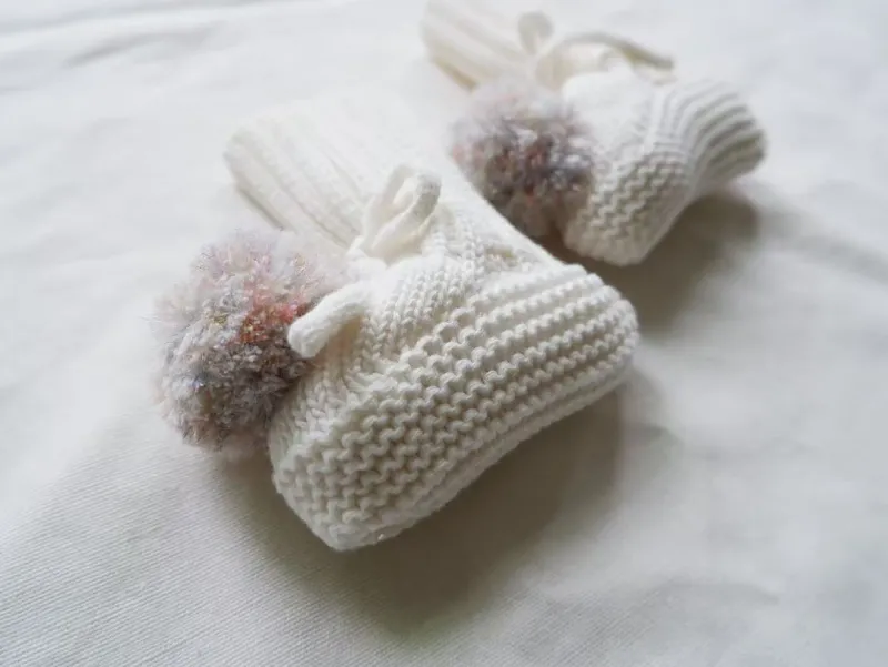 Mini Fashion™ - Varme og stilfulde - Strikkede Babysutsko Discount