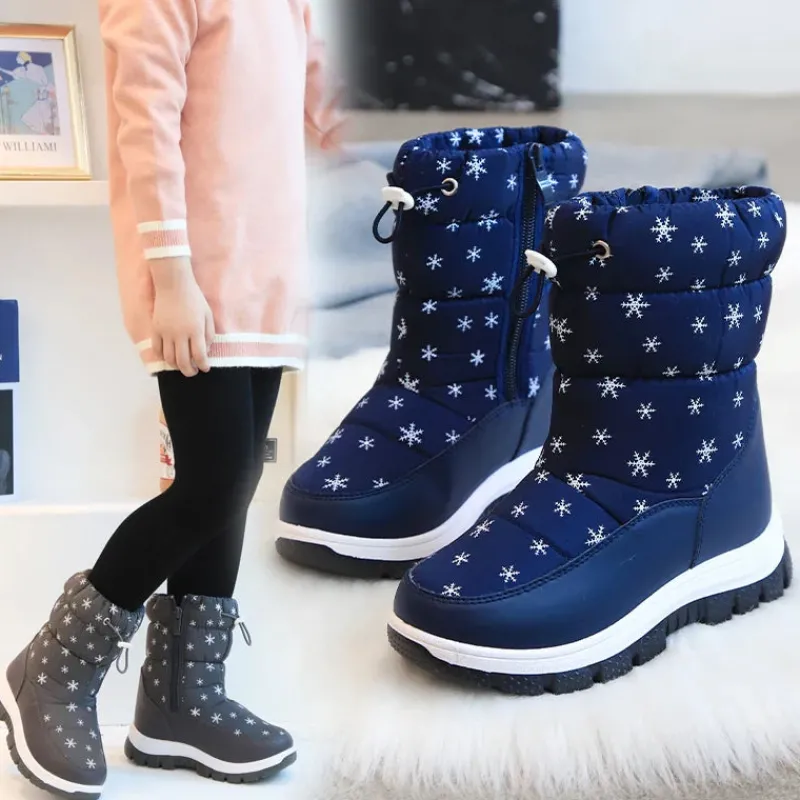 Mini Fashion™ - Varme og Vandtætte - Snestøvler til Piger Best