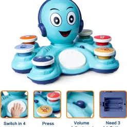 Musical Octo™ - Blæksprutte Musikfest - Musiklegetøj Sale