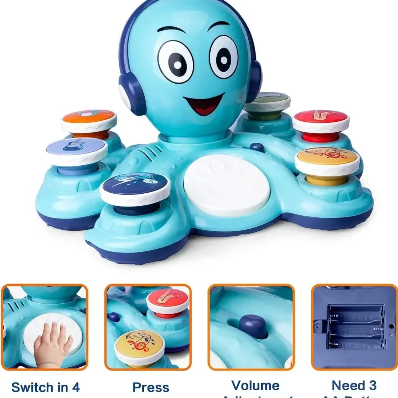 Musical Octo™ - Blæksprutte Musikfest - Musiklegetøj Sale