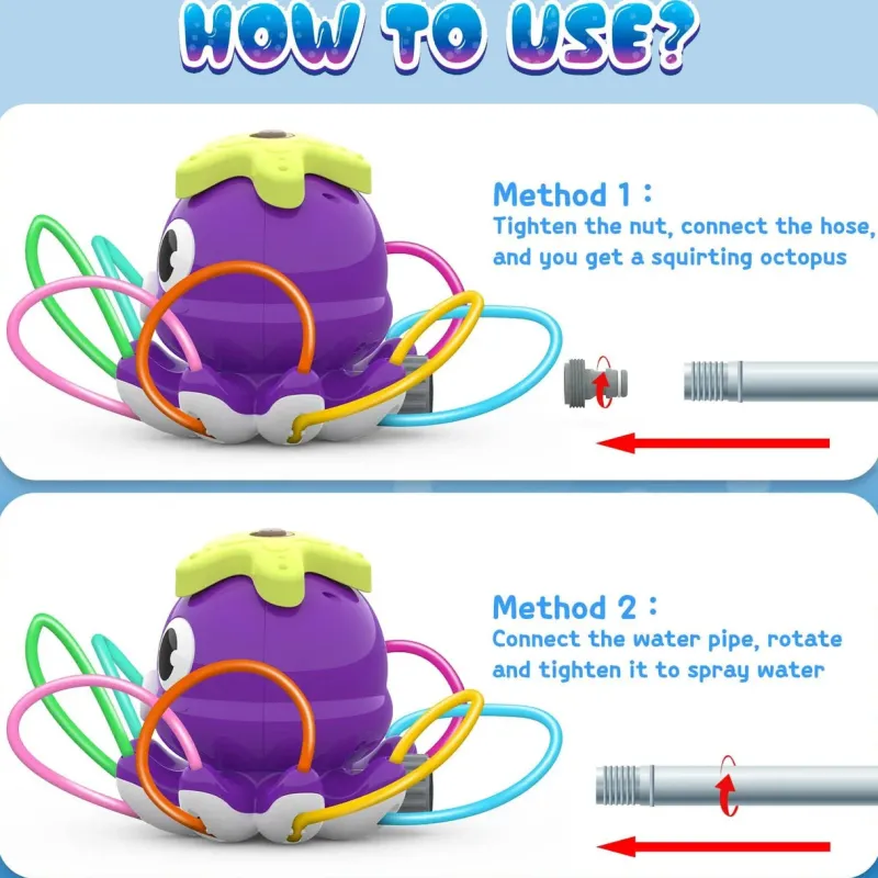 Octopus Sprinkler™ – Plaskende sjov blæksprutte - Vandsprinkler til haven Best