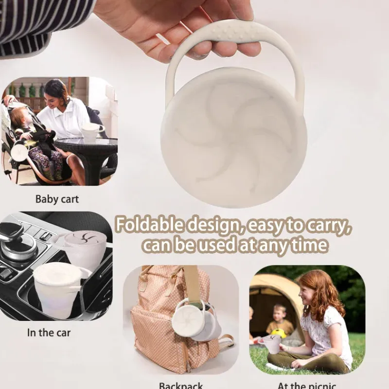 Snackcup™ - Nem at tage med - Sammenklappelig kop i silikone Discount