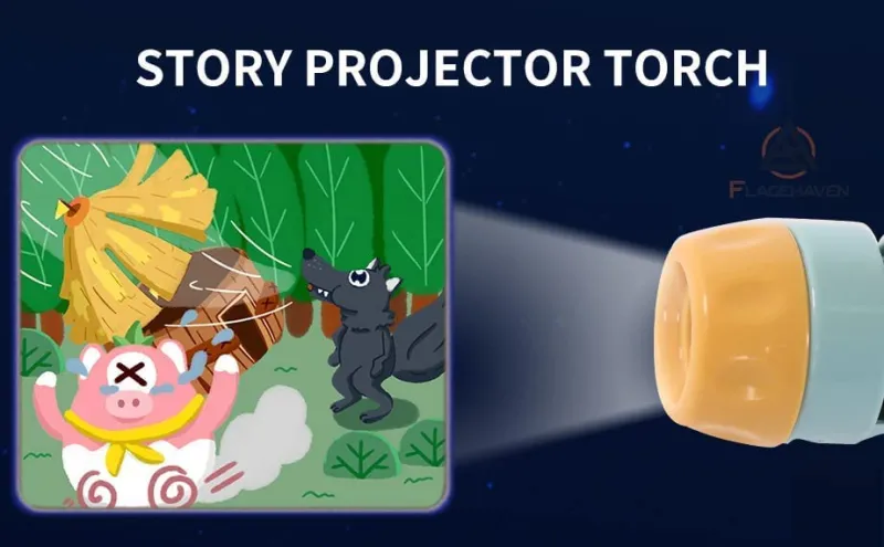 Story Torch™ - Magi ved sengetid - projektor med lommelygte Best