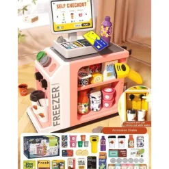 Supermarket Set™ - Indkøbssjov til hjemmet - Legetøjs kasseapparat Best
