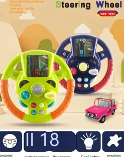 Toy Steering Wheel™ - Mini-rat, Maksimal Sjov - Legetøjsrat New
