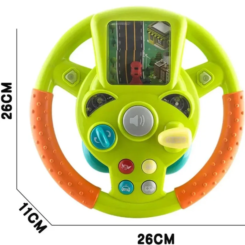 Toy Steering Wheel™ - Mini-rat, Maksimal Sjov - Legetøjsrat New