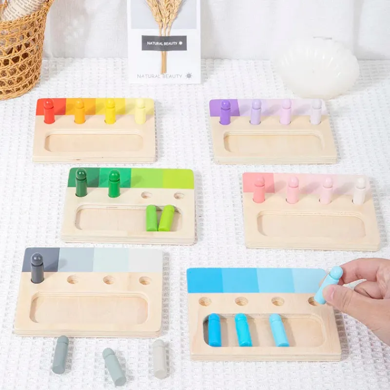 Woods™ - farverig Montessori - sjov læringstavle Discount