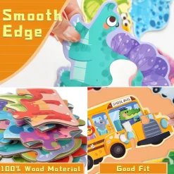 Woods™ - Finmotorik og kreativitet - 6-i-1-puslespil New