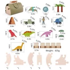 Woods™ - Forhistorisk Sjov - Dino Park-sæt i træ Clearance