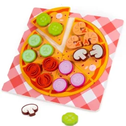 Woods™ - Fremme kreativitet og motoriske færdigheder - Pizza- og kagesæt til børn New