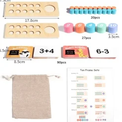 Woods™ - Gør matematik enkelt - matematisk legesæt til børn Best