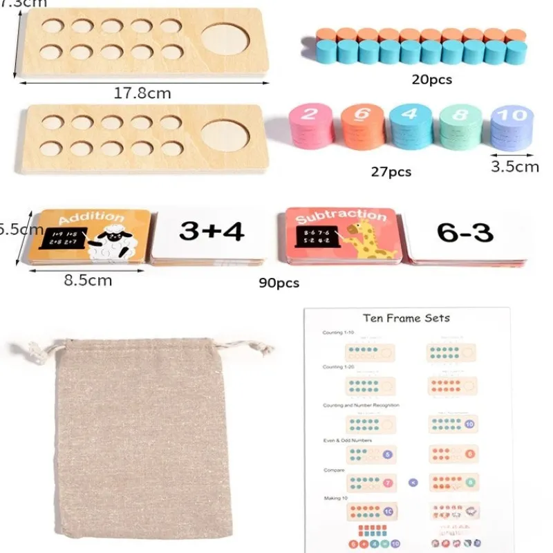 Woods™ - Gør matematik enkelt - matematisk legesæt til børn Best
