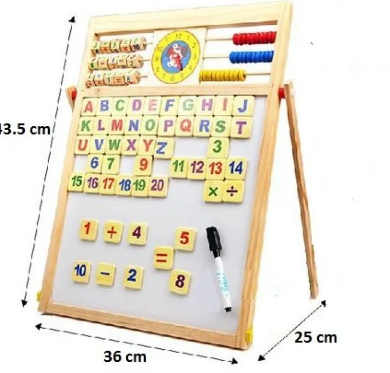 Woods™ - Lær at tælle og skrive - Multifunktionel magnetisk tavle Clearance