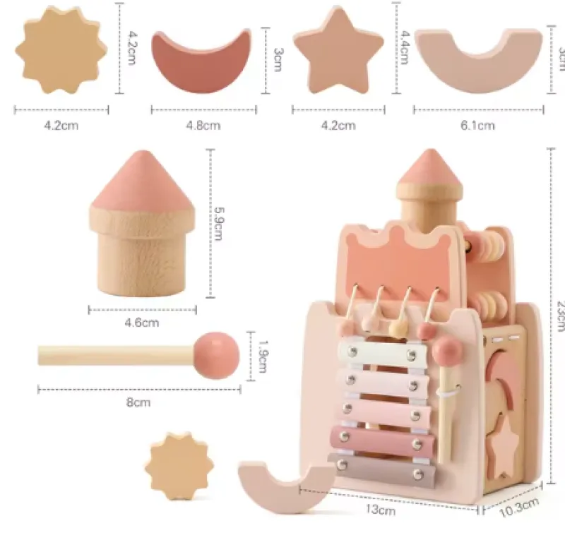 Woods™ - Montessori Magi - Prinsesseslot i træ Fashion