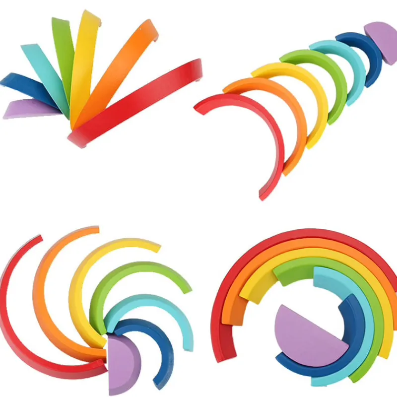 Woods™ | Montessori regnbue i træ Discount