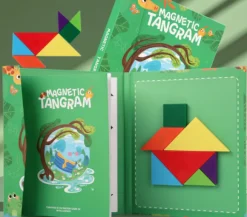 Woods™ - Tilskynd til logisk tænkning - Tangram-puslespil i træ Hot