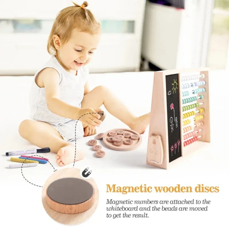 Woods™ - Tæl og lær - Kugleramme af træ Discount