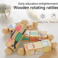 Woods™ - Turn & Learn - Roterende puslespil til småbørn Outlet