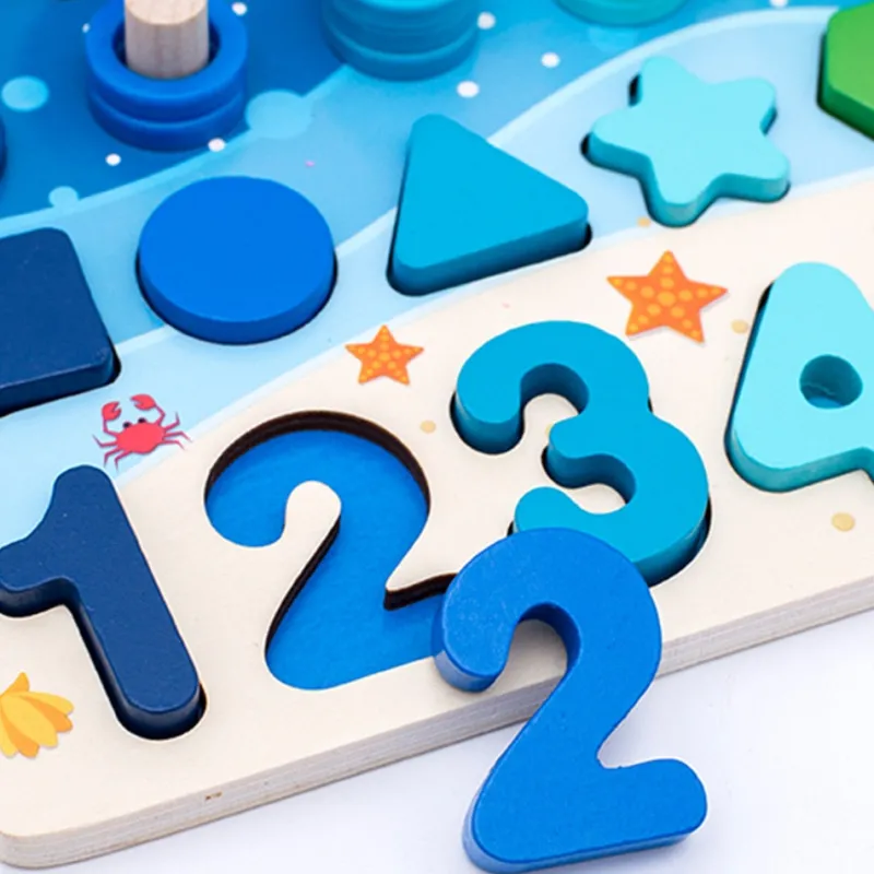 Woods™ | Udvikle færdigheder - Montessori træspilbræt New