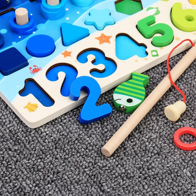 Woods™ | Udvikle færdigheder - Montessori træspilbræt New