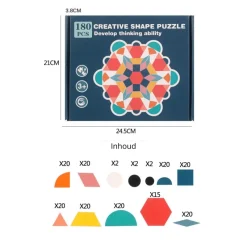 Woods™ | Udvikler kreativitet - Geometrisk puslespil Hot