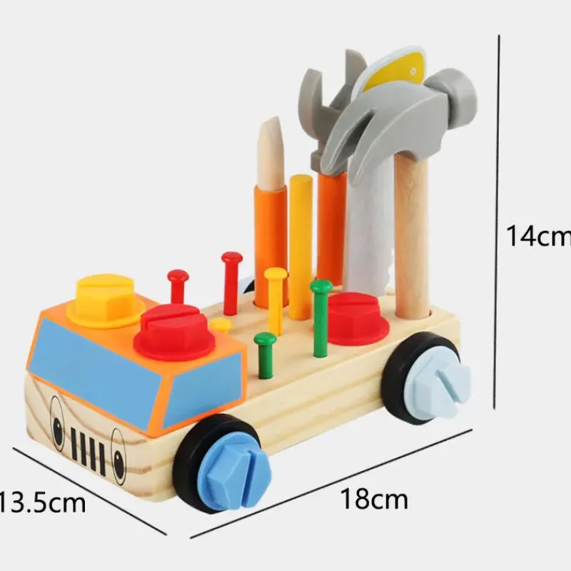 Woods™ - Værktøj til børn - Montessori-bil skruebræt Online